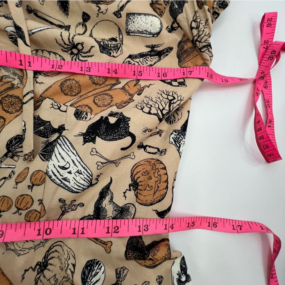 Unique Vintage Magnolia Place Halloween Retro Rockabilly Swing Dress Sz L - Picture 6 of 7